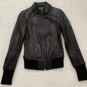 Danier Black Leather Jacket